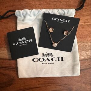 Coach Rose Gold Jewelry Set Brand New